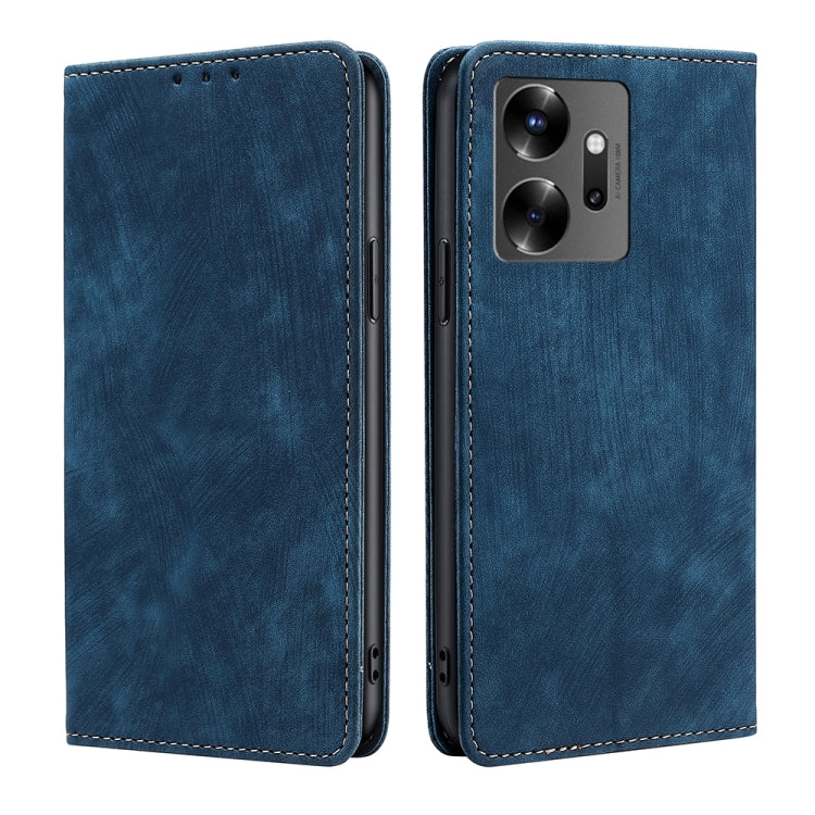 RFID Anti-theft Brush Magnetic Leather Phone Case, For Infinix Smart 7, For Infinix Zero 20, For vivo S16e, For vivo Y100 5G