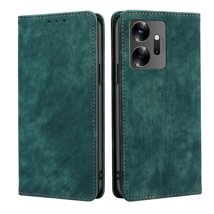 RFID Anti-theft Brush Magnetic Leather Phone Case, For Infinix Smart 7, For Infinix Zero 20, For vivo S16e, For vivo Y100 5G