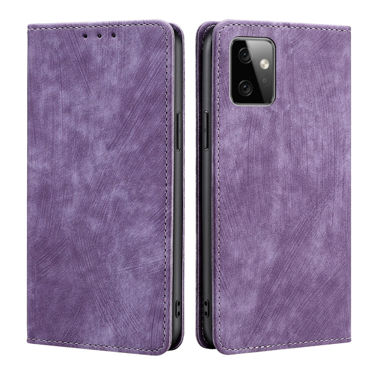 RFID Anti-theft Brush Magnetic Leather Phone Case, For Motorola Moto G Power 2023, For Nokia G22, For OnePlus Ace 2V 5G, For OPPO Find X6 5G