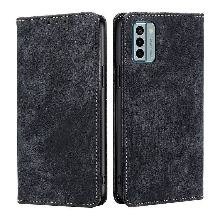 RFID Anti-theft Brush Magnetic Leather Phone Case, For Motorola Moto G Power 2023, For Nokia G22, For OnePlus Ace 2V 5G, For OPPO Find X6 5G