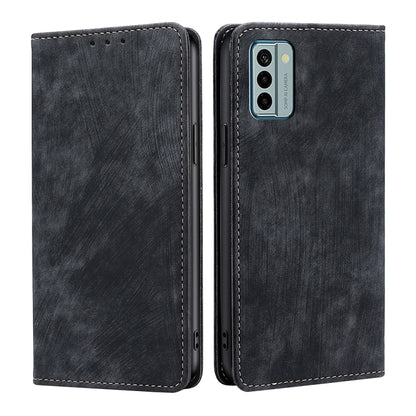 RFID Anti-theft Brush Magnetic Leather Phone Case, For Motorola Moto G Power 2023, For Nokia G22, For OnePlus Ace 2V 5G, For OPPO Find X6 5G