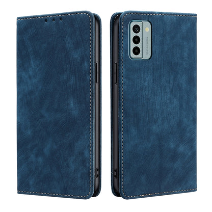RFID Anti-theft Brush Magnetic Leather Phone Case, For Motorola Moto G Power 2023, For Nokia G22, For OnePlus Ace 2V 5G, For OPPO Find X6 5G
