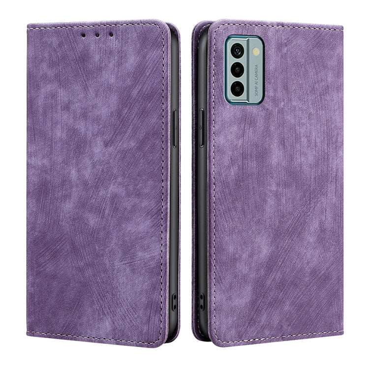 RFID Anti-theft Brush Magnetic Leather Phone Case, For Motorola Moto G Power 2023, For Nokia G22, For OnePlus Ace 2V 5G, For OPPO Find X6 5G