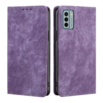 RFID Anti-theft Brush Magnetic Leather Phone Case, For Motorola Moto G Power 2023, For Nokia G22, For OnePlus Ace 2V 5G, For OPPO Find X6 5G