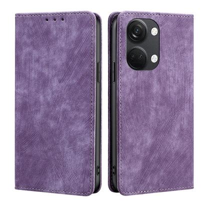 RFID Anti-theft Brush Magnetic Leather Phone Case, For Motorola Moto G Power 2023, For Nokia G22, For OnePlus Ace 2V 5G, For OPPO Find X6 5G