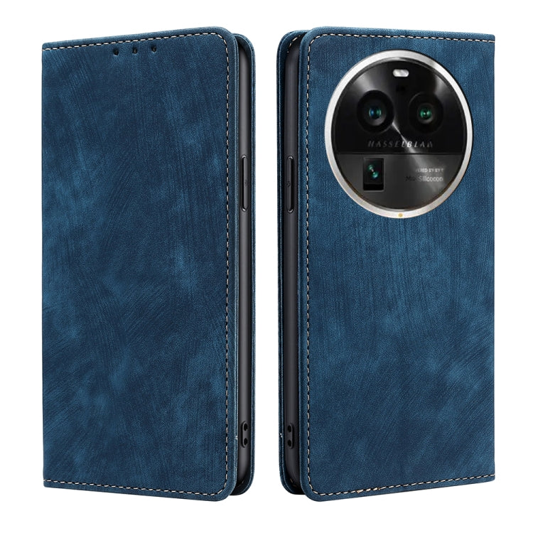 RFID Anti-theft Brush Magnetic Leather Phone Case, For OPPO Find X6 Pro 5G, For Realme C55 4G, For Realme GT Neo 5 / GT3 / GT Neo 5 240W, For Infinix Hot 11 Russian Version