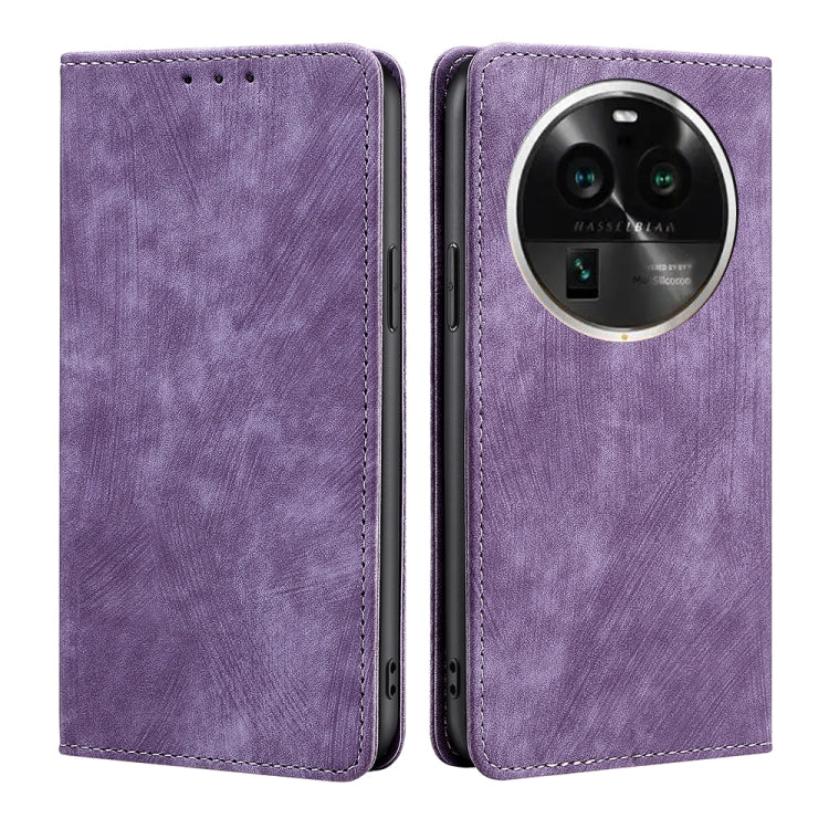 RFID Anti-theft Brush Magnetic Leather Phone Case, For OPPO Find X6 Pro 5G, For Realme C55 4G, For Realme GT Neo 5 / GT3 / GT Neo 5 240W, For Infinix Hot 11 Russian Version