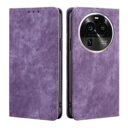 RFID Anti-theft Brush Magnetic Leather Phone Case, For OPPO Find X6 Pro 5G, For Realme C55 4G, For Realme GT Neo 5 / GT3 / GT Neo 5 240W, For Infinix Hot 11 Russian Version