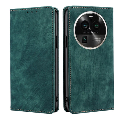 RFID Anti-theft Brush Magnetic Leather Phone Case, For OPPO Find X6 Pro 5G, For Realme C55 4G, For Realme GT Neo 5 / GT3 / GT Neo 5 240W, For Infinix Hot 11 Russian Version