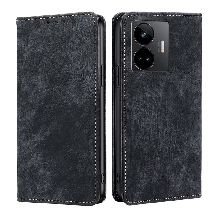 RFID Anti-theft Brush Magnetic Leather Phone Case, For OPPO Find X6 Pro 5G, For Realme C55 4G, For Realme GT Neo 5 / GT3 / GT Neo 5 240W, For Infinix Hot 11 Russian Version