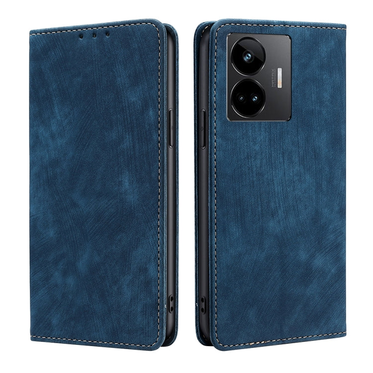 RFID Anti-theft Brush Magnetic Leather Phone Case, For OPPO Find X6 Pro 5G, For Realme C55 4G, For Realme GT Neo 5 / GT3 / GT Neo 5 240W, For Infinix Hot 11 Russian Version