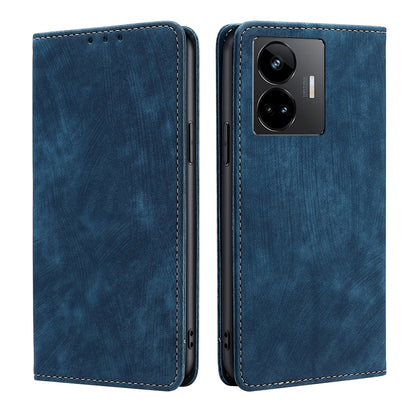 RFID Anti-theft Brush Magnetic Leather Phone Case, For OPPO Find X6 Pro 5G, For Realme C55 4G, For Realme GT Neo 5 / GT3 / GT Neo 5 240W, For Infinix Hot 11 Russian Version