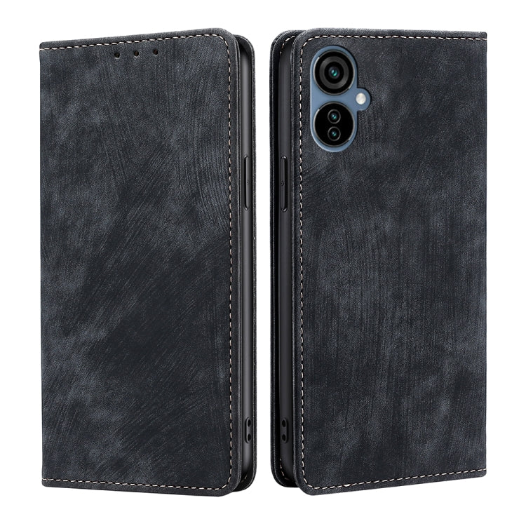 RFID Anti-theft Brush Magnetic Leather Phone Case, For Tecno Camon 19 Neo, For Infinix Hot 12i, For Infinix Hot 20 4G, For Tecno Camon 19 / 19 Pro