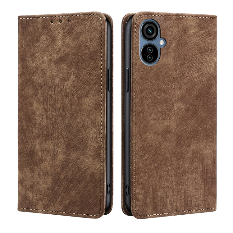 RFID Anti-theft Brush Magnetic Leather Phone Case, For Tecno Camon 19 Neo, For Infinix Hot 12i, For Infinix Hot 20 4G, For Tecno Camon 19 / 19 Pro