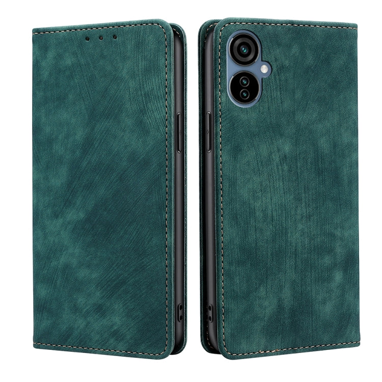 RFID Anti-theft Brush Magnetic Leather Phone Case, For Tecno Camon 19 Neo, For Infinix Hot 12i, For Infinix Hot 20 4G, For Tecno Camon 19 / 19 Pro