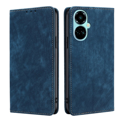 RFID Anti-theft Brush Magnetic Leather Phone Case, For Tecno Camon 19 Neo, For Infinix Hot 12i, For Infinix Hot 20 4G, For Tecno Camon 19 / 19 Pro