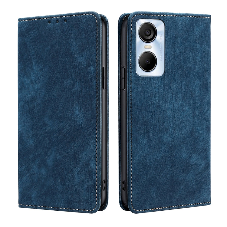 RFID Anti-theft Brush Magnetic Leather Phone Case, For Tecno Pop 6 Pro, For Infinix Hot 20i, For Infinix Hot 20S, For Tecno Pova 4
