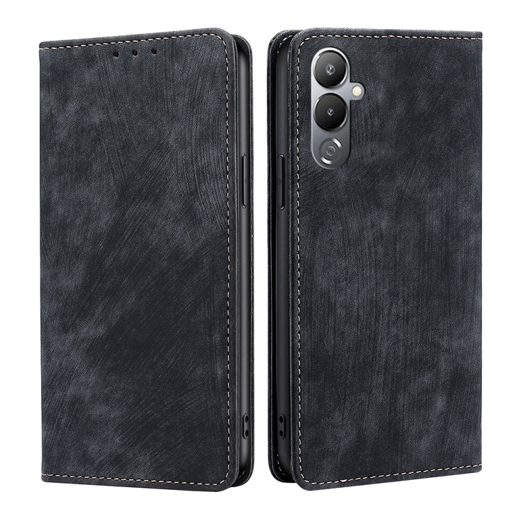 RFID Anti-theft Brush Magnetic Leather Phone Case, For Tecno Pop 6 Pro, For Infinix Hot 20i, For Infinix Hot 20S, For Tecno Pova 4