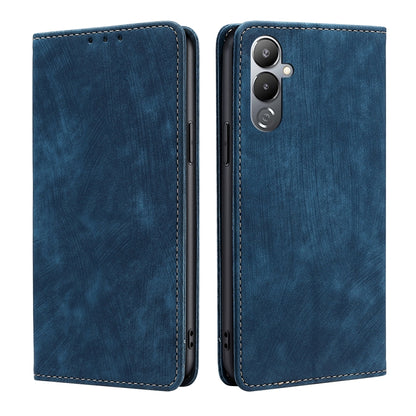 RFID Anti-theft Brush Magnetic Leather Phone Case, For Tecno Pop 6 Pro, For Infinix Hot 20i, For Infinix Hot 20S, For Tecno Pova 4