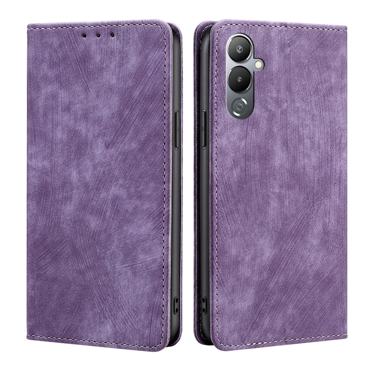 RFID Anti-theft Brush Magnetic Leather Phone Case, For Tecno Pop 6 Pro, For Infinix Hot 20i, For Infinix Hot 20S, For Tecno Pova 4