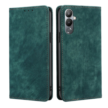 RFID Anti-theft Brush Magnetic Leather Phone Case, For Tecno Pop 6 Pro, For Infinix Hot 20i, For Infinix Hot 20S, For Tecno Pova 4