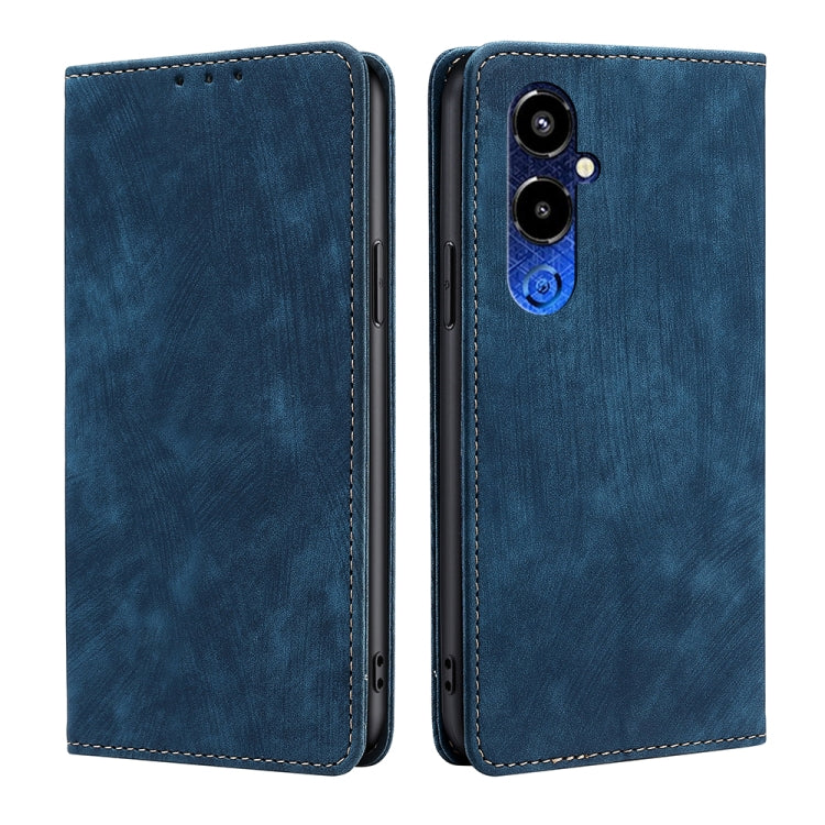 RFID Anti-theft Brush Magnetic Leather Phone Case, For Infinix Note 10 Pro, For Tecno Pova 4 Pro, For Infinix Note 11, For Infinix Smart 6 Plus