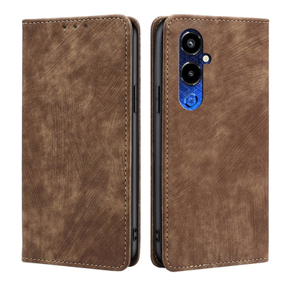 RFID Anti-theft Brush Magnetic Leather Phone Case, For Infinix Note 10 Pro, For Tecno Pova 4 Pro, For Infinix Note 11, For Infinix Smart 6 Plus
