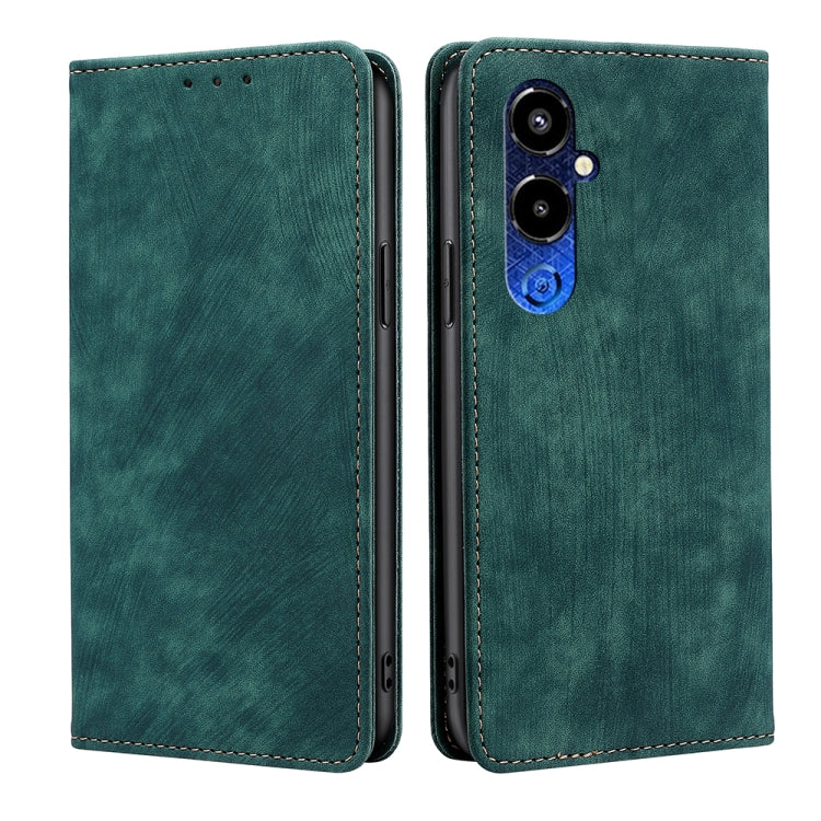 RFID Anti-theft Brush Magnetic Leather Phone Case, For Infinix Note 10 Pro, For Tecno Pova 4 Pro, For Infinix Note 11, For Infinix Smart 6 Plus