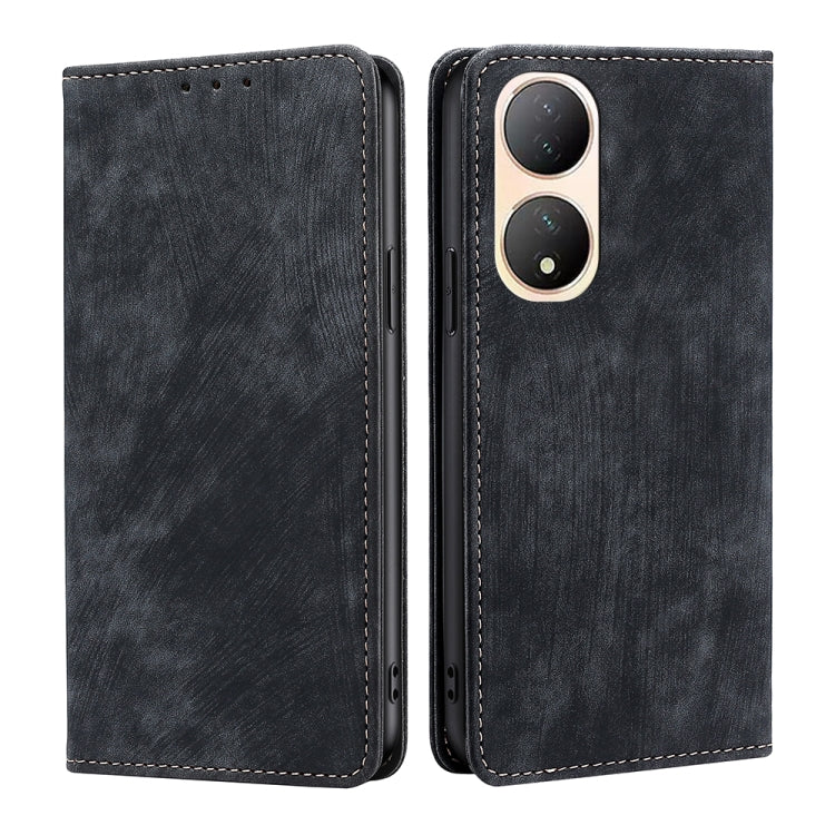 RFID Anti-theft Brush Magnetic Leather Phone Case, For Infinix Smart 7, For Infinix Zero 20, For vivo S16e, For vivo Y100 5G