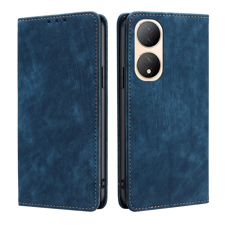 RFID Anti-theft Brush Magnetic Leather Phone Case, For Infinix Smart 7, For Infinix Zero 20, For vivo S16e, For vivo Y100 5G