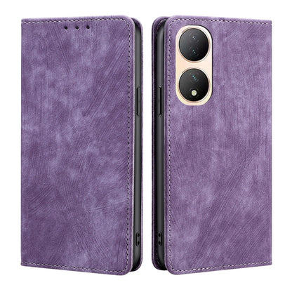 RFID Anti-theft Brush Magnetic Leather Phone Case, For Infinix Smart 7, For Infinix Zero 20, For vivo S16e, For vivo Y100 5G