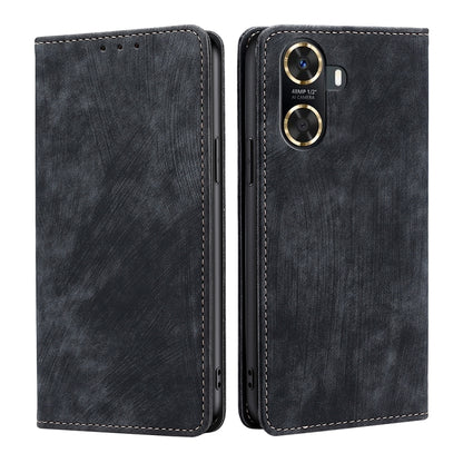 RFID Anti-theft Brush Magnetic Leather Phone Case, For Huawei P60 / P60 Pro, For Huawei Enjoy 60, For Rakuten Big S, For Rakuten Hand 4G