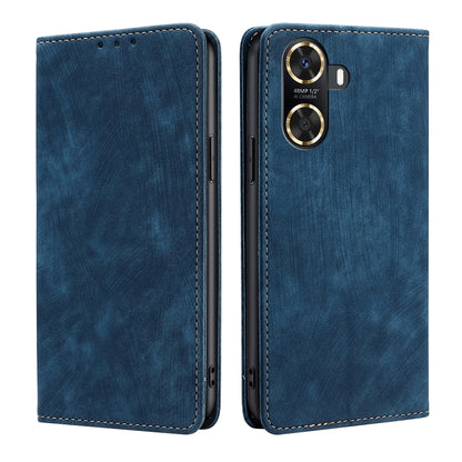 RFID Anti-theft Brush Magnetic Leather Phone Case, For Huawei P60 / P60 Pro, For Huawei Enjoy 60, For Rakuten Big S, For Rakuten Hand 4G