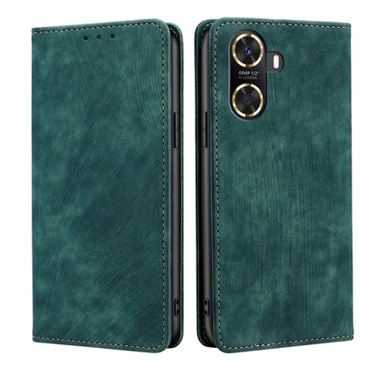 RFID Anti-theft Brush Magnetic Leather Phone Case, For Huawei P60 / P60 Pro, For Huawei Enjoy 60, For Rakuten Big S, For Rakuten Hand 4G