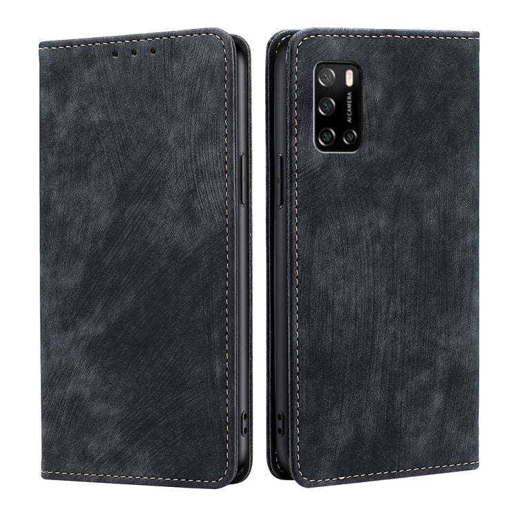 RFID Anti-theft Brush Magnetic Leather Phone Case, For Huawei P60 / P60 Pro, For Huawei Enjoy 60, For Rakuten Big S, For Rakuten Hand 4G