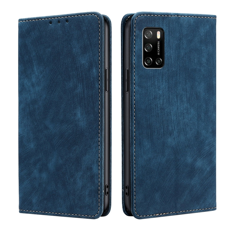 RFID Anti-theft Brush Magnetic Leather Phone Case, For Huawei P60 / P60 Pro, For Huawei Enjoy 60, For Rakuten Big S, For Rakuten Hand 4G