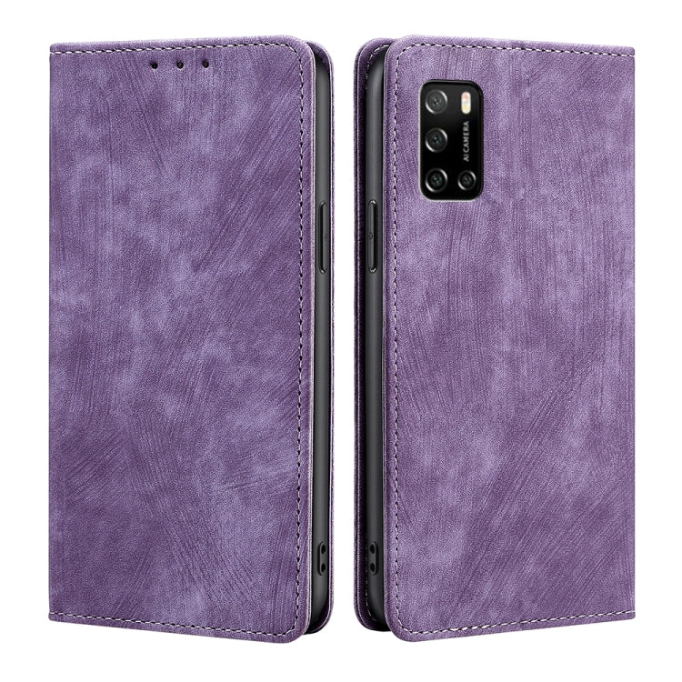 RFID Anti-theft Brush Magnetic Leather Phone Case, For Huawei P60 / P60 Pro, For Huawei Enjoy 60, For Rakuten Big S, For Rakuten Hand 4G