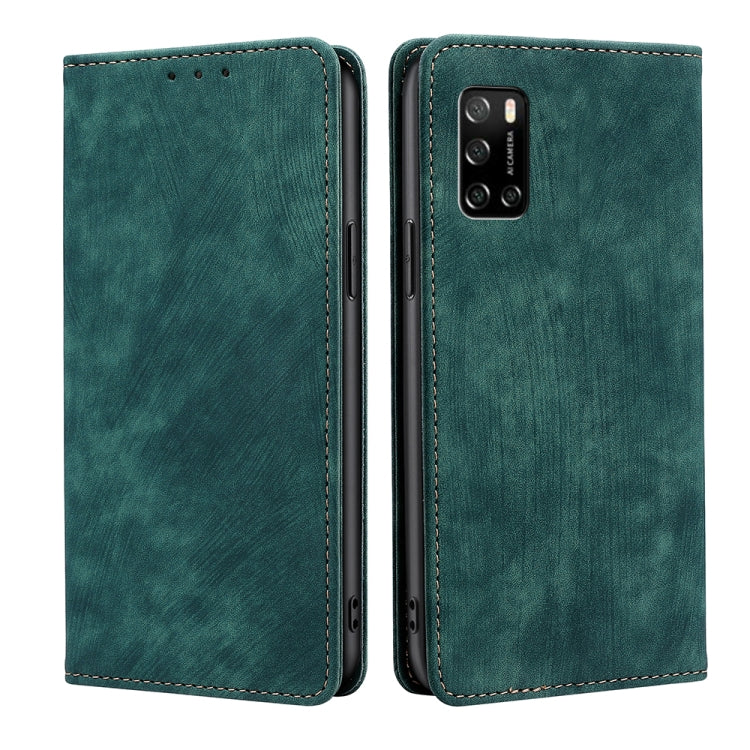 RFID Anti-theft Brush Magnetic Leather Phone Case, For Huawei P60 / P60 Pro, For Huawei Enjoy 60, For Rakuten Big S, For Rakuten Hand 4G