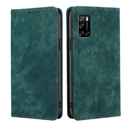RFID Anti-theft Brush Magnetic Leather Phone Case, For Huawei P60 / P60 Pro, For Huawei Enjoy 60, For Rakuten Big S, For Rakuten Hand 4G