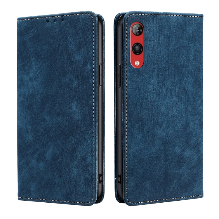 RFID Anti-theft Brush Magnetic Leather Phone Case, For Huawei P60 / P60 Pro, For Huawei Enjoy 60, For Rakuten Big S, For Rakuten Hand 4G