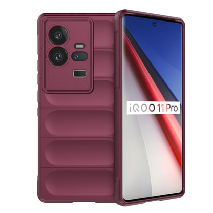 Magic Shield TPU + Flannel Phone Case, For vivo iQOO 11 5G, For vivo iQOO 11 Pro 5G