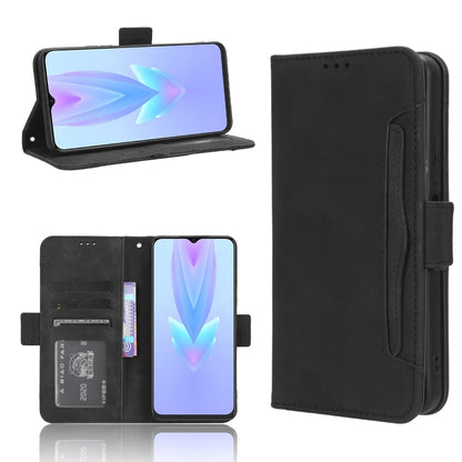 Skin Feel Calf Texture Card Slots Leather Phone Case, For Tecno Spark 10 5G, For Tecno Spark 10 Pro / K17, For Tecno Spark 10C, For vivo iQOO Z7x