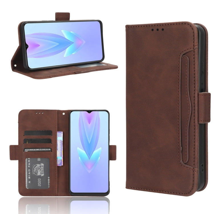 Skin Feel Calf Texture Card Slots Leather Phone Case, For Tecno Spark 10 5G, For Tecno Spark 10 Pro / K17, For Tecno Spark 10C, For vivo iQOO Z7x