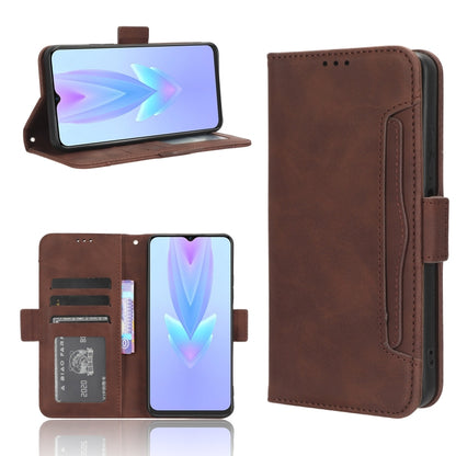Skin Feel Calf Texture Card Slots Leather Phone Case, For Tecno Spark 10 5G, For Tecno Spark 10 Pro / K17, For Tecno Spark 10C, For vivo iQOO Z7x
