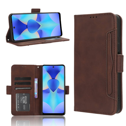 Skin Feel Calf Texture Card Slots Leather Phone Case, For Tecno Spark 10 5G, For Tecno Spark 10 Pro / K17, For Tecno Spark 10C, For vivo iQOO Z7x