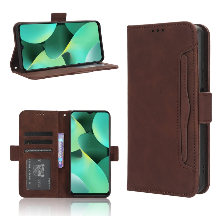 Skin Feel Calf Texture Card Slots Leather Phone Case, For Tecno Spark 10 5G, For Tecno Spark 10 Pro / K17, For Tecno Spark 10C, For vivo iQOO Z7x