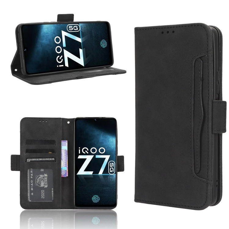 Skin Feel Calf Texture Card Slots Leather Phone Case, For Tecno Spark 10 5G, For Tecno Spark 10 Pro / K17, For Tecno Spark 10C, For vivo iQOO Z7x