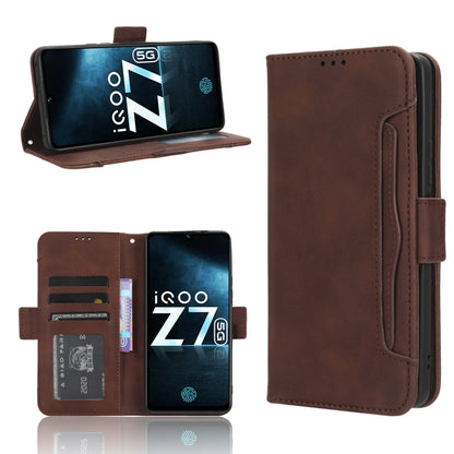 Skin Feel Calf Texture Card Slots Leather Phone Case, For Tecno Spark 10 5G, For Tecno Spark 10 Pro / K17, For Tecno Spark 10C, For vivo iQOO Z7x