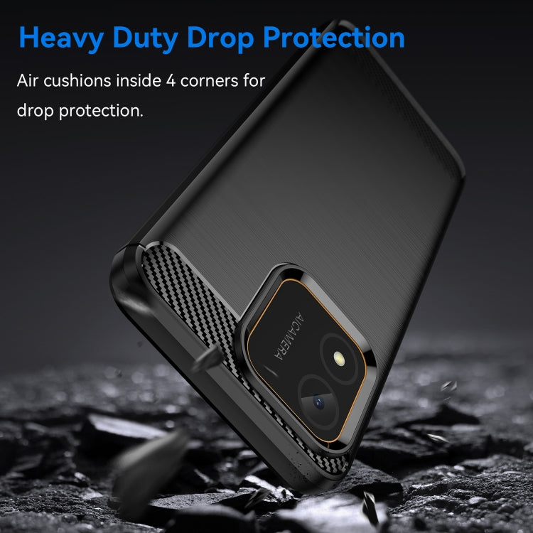 Carbon Fiber Brushed Texture TPU Phone Case, For Honor X5 4G, For OnePlus Ace 2V, For Samsung Galaxy M54 5G