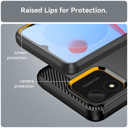 Carbon Fiber Brushed Texture TPU Phone Case, For Honor X5 4G, For OnePlus Ace 2V, For Samsung Galaxy M54 5G